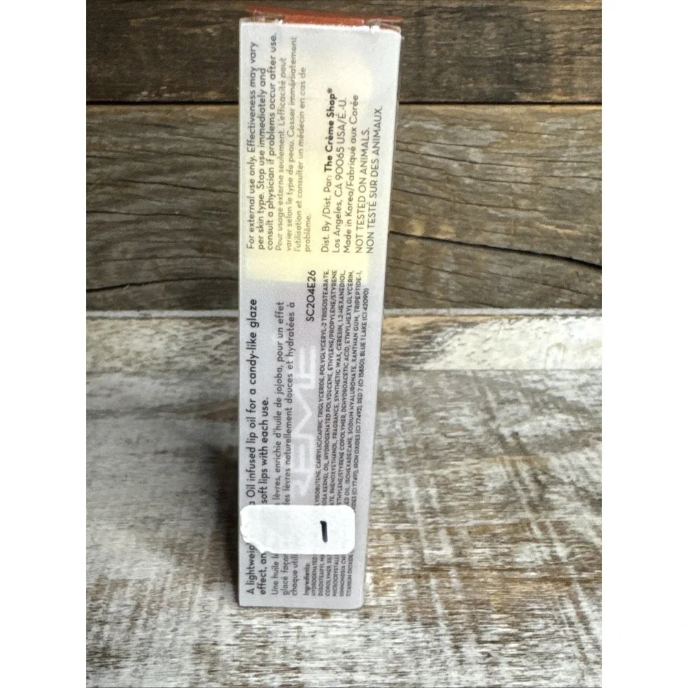 The Crème Shop Lip Oil Elixir Auburn Era Tinted Jelly | MSRP = $12